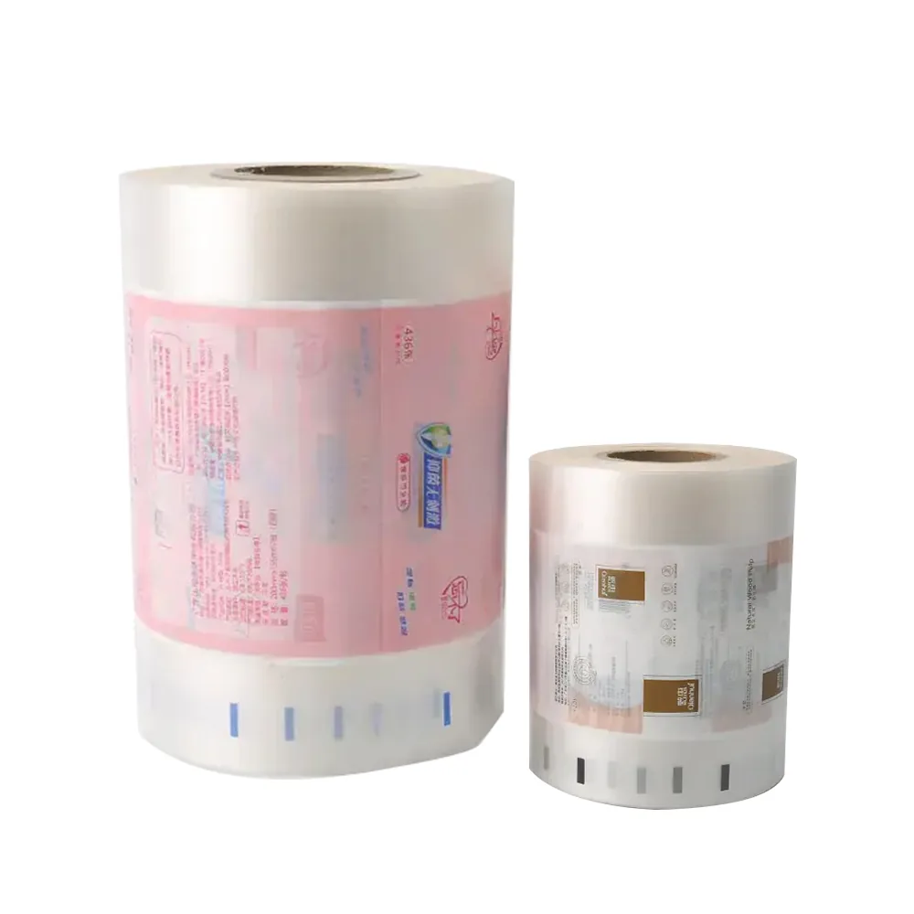 Heat Sealing Moisture Proof Plastic Laminated Sachet Snack Food Packaging Film Roll Flow Wrap Film