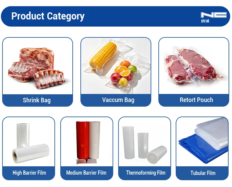 Heat Shrink Bags, PA EVOH PE Cold Resistant Vacuum Packaging, High Shrink Heat Shrink Bags for Chicken Poultry