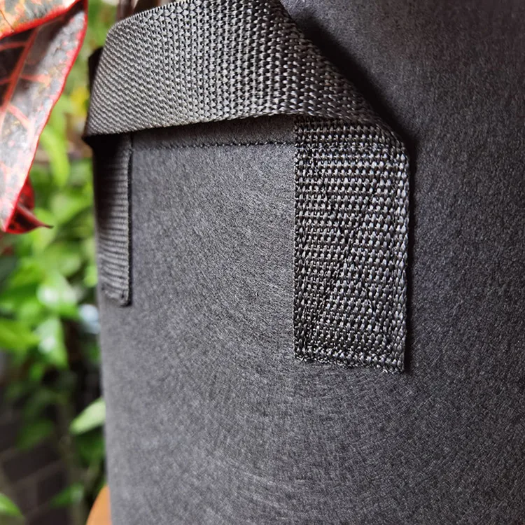 Heavy Duty Fabric Nursery Grow Bags Customizable Capacity Black Pe Plant Grow Bags