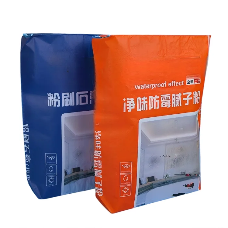 Heavy Duty Moisture Proof Square Bottom Laminated Cement Mortar Chemical Powder Custom Logo Valve Bag