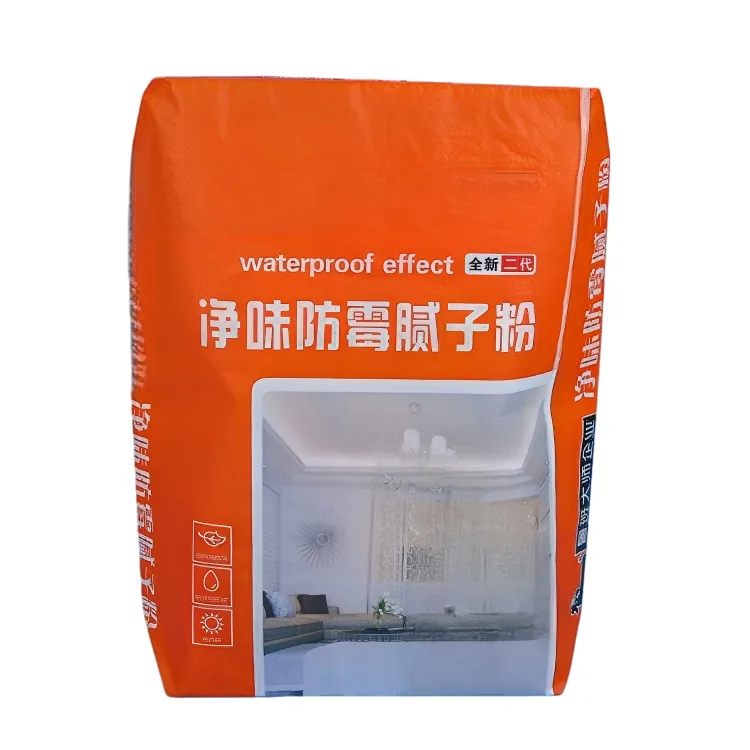 Heavy Duty Moisture Proof Square Bottom Laminated Cement Mortar Chemical Powder Custom Logo Valve Bag