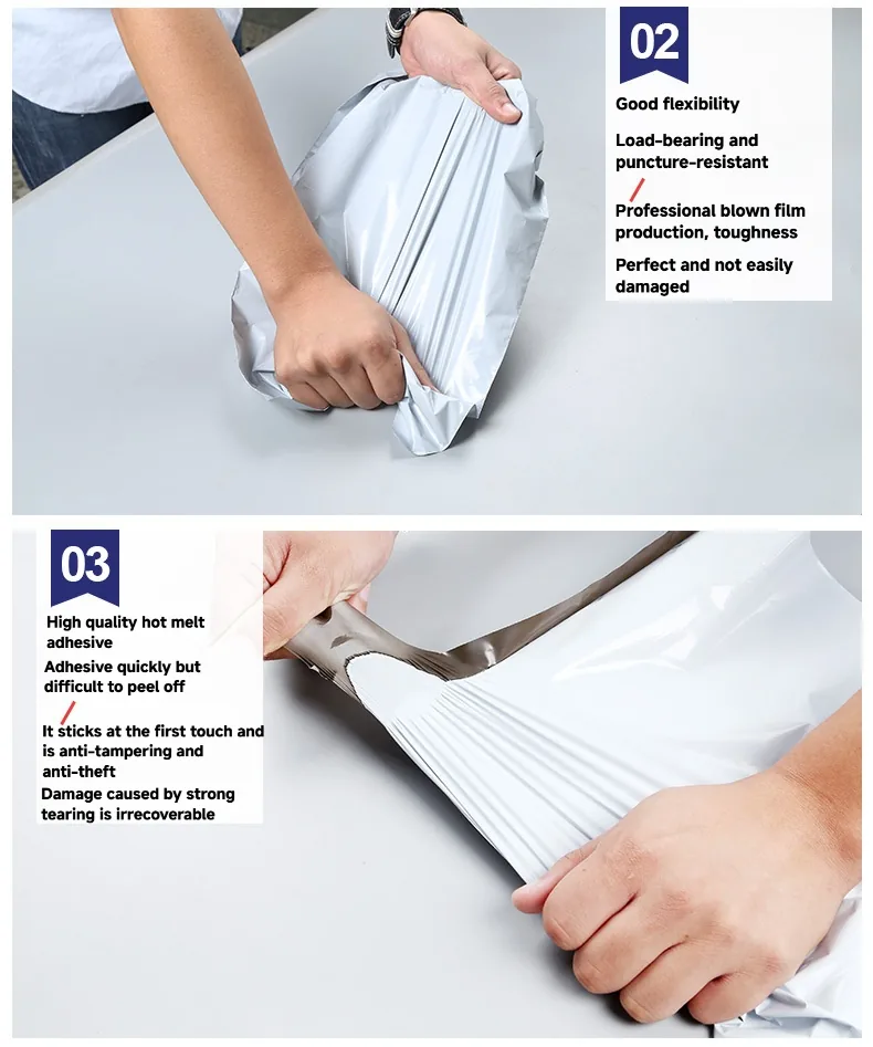 Heavy Duty Tear Resistant Reinforced Poly Mailing Bags for Large Size Product Long Distance Secure Shipping