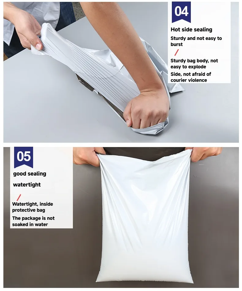 Heavy Duty Tear Resistant Reinforced Poly Mailing Bags for Large Size Product Long Distance Secure Shipping