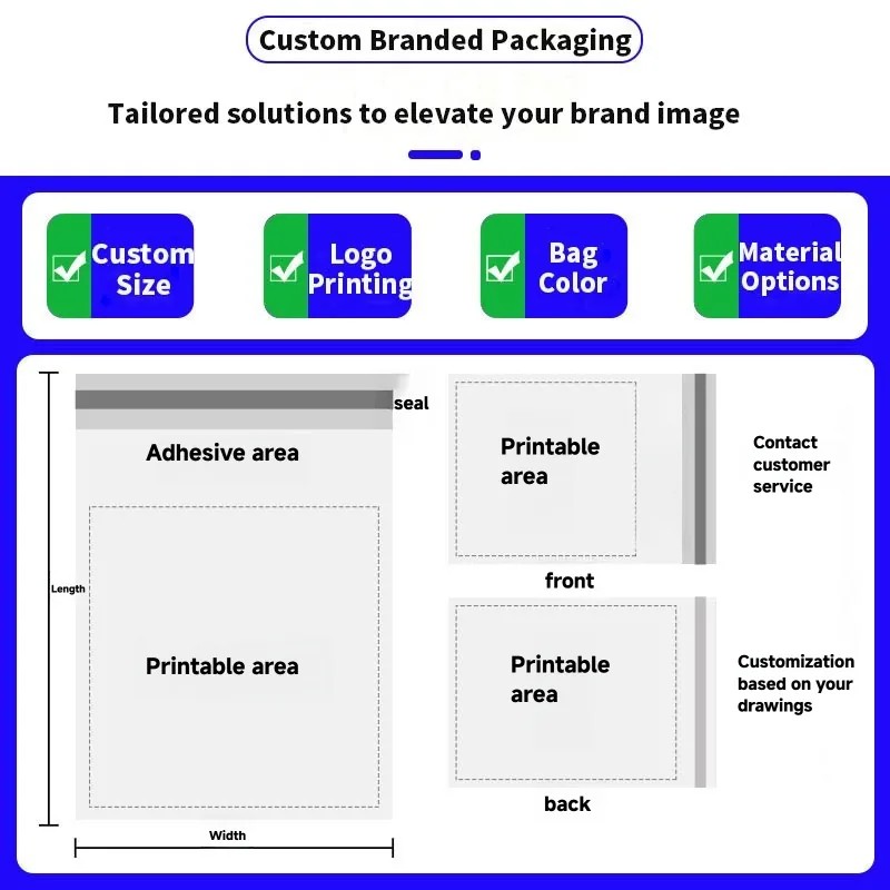 Heavy Duty Tear Resistant Reinforced Poly Mailing Bags for Large Size Product Long Distance Secure Shipping