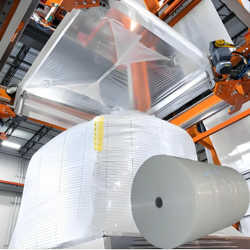 Heavy Duty Tubular PE Stretch Hood Film, High Holding Force Pallet Wrapping Film for Automatic Stretch Hooder Machine
