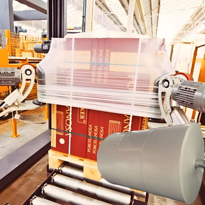 Heavy Duty Tubular PE Stretch Hood Film, High Holding Force Pallet Wrapping Film for Automatic Stretch Hooder Machine