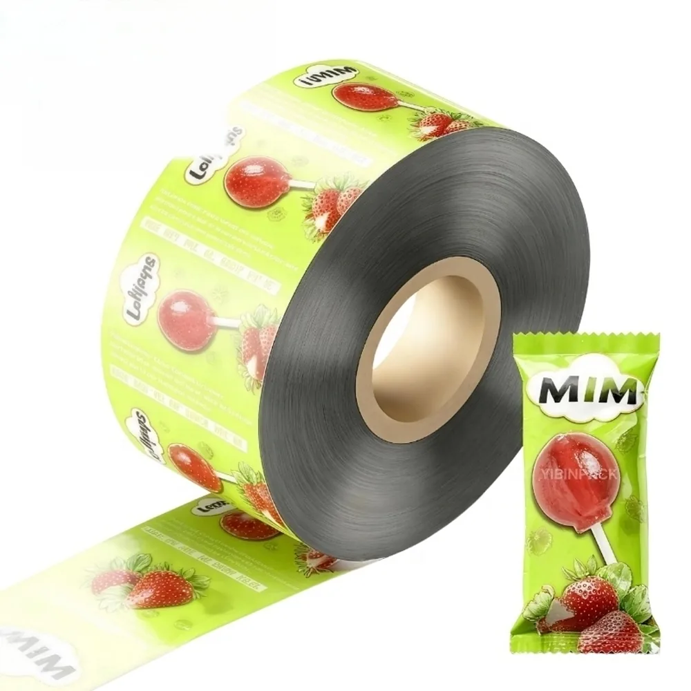 High Barrier Aluminum Foil Metallic Laminated Roll Film Plastic Potato Chips Packaging Sealable Bags Rollstock