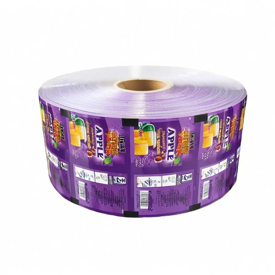 High-Barrier Food Grade PET/VMPET/PE Moisture Proof Flow Wrap Packaging Film Roll for Cookie Candy Crisps Sauce Sachet Bags