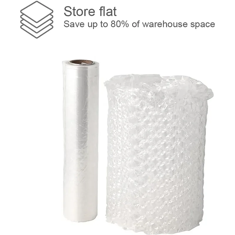 High Qualtity Inflatable Air Bubble Film Air Cushion Wrap Roll Bubble Cushioning Wrap