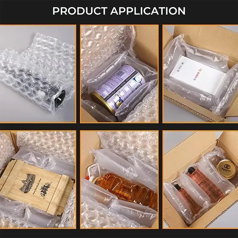 High Qualtity Inflatable Air Bubble Film Air Cushion Wrap Roll Bubble Cushioning Wrap