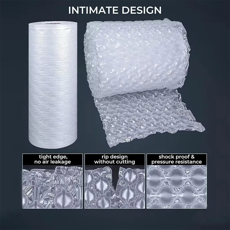 High Qualtity Inflatable Air Bubble Film Air Cushion Wrap Roll Bubble Cushioning Wrap