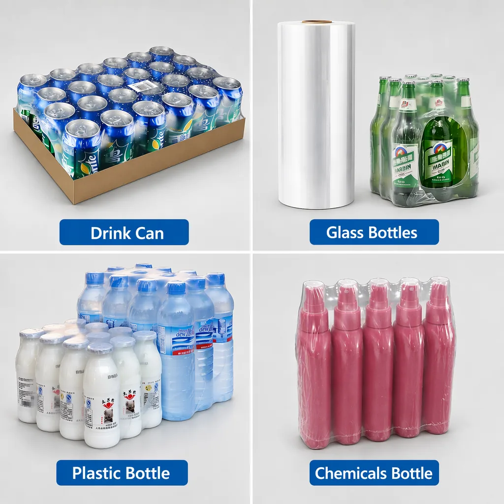 High Shrinkage Rate PE Shrink Film for Automatic Packing Machine Heat Shrinkable Roll Blow Molding Food Grade