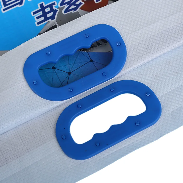 High Strength Custom Plastic Square Bottom Waterproof Tear Resistant Cement Valve Bags with Handle