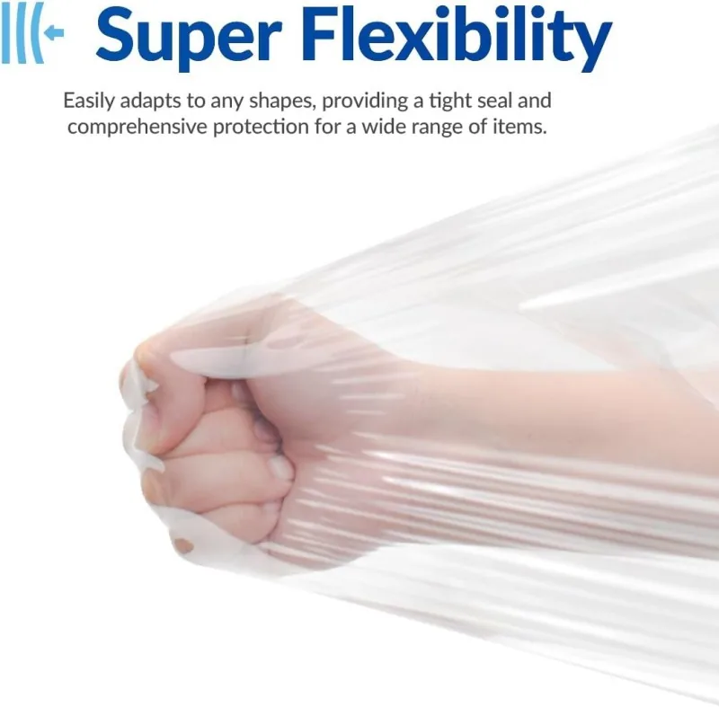 High Stretch LLDPE Pallet Wrap Roll 20 Micron Puncture-Resistant Industrial Plastic Film for Logistic Bulk Supply