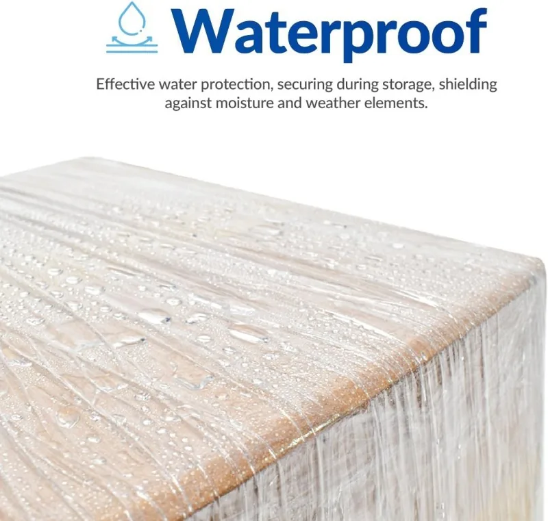 High Stretch LLDPE Pallet Wrap Roll 20 Micron Puncture-Resistant Industrial Plastic Film for Logistic Bulk Supply