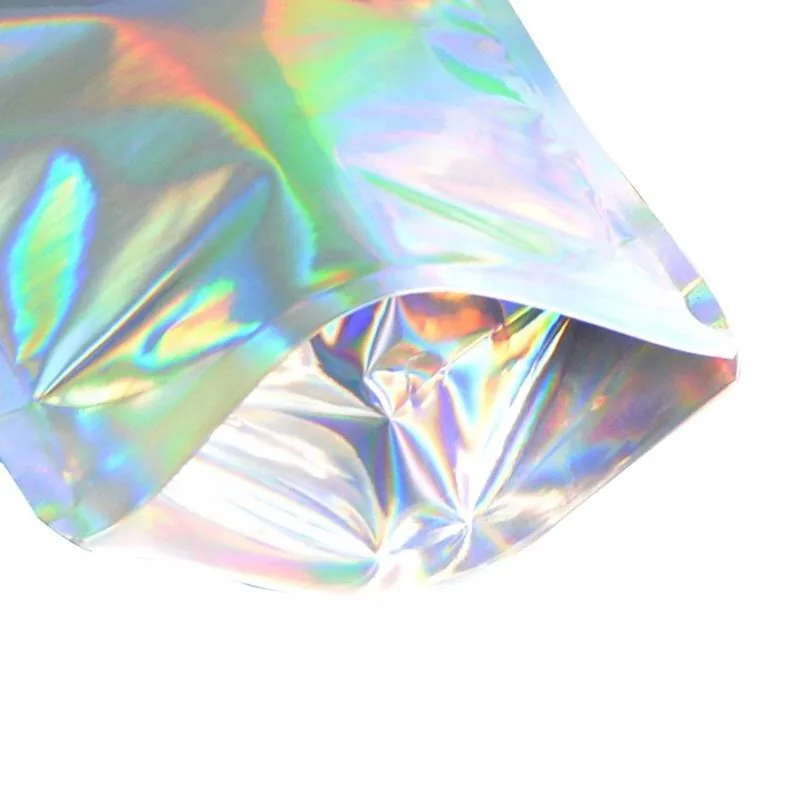 Holographic Mylar Zipper Bag — Small Format, Moisture-Proof
