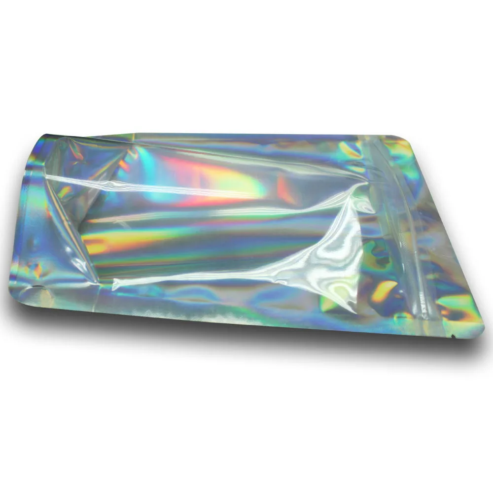 Holographic Mylar Zipper Bag — Small Format, Moisture-Proof