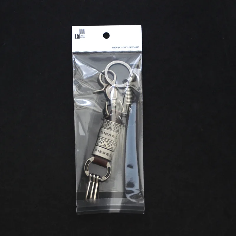Hoyo Clear Poly Bags White Card Hanging Header Self-Adhesive Seal BOPP Plastic Opp Bag Hole for Jewelry Packaging for Earrings