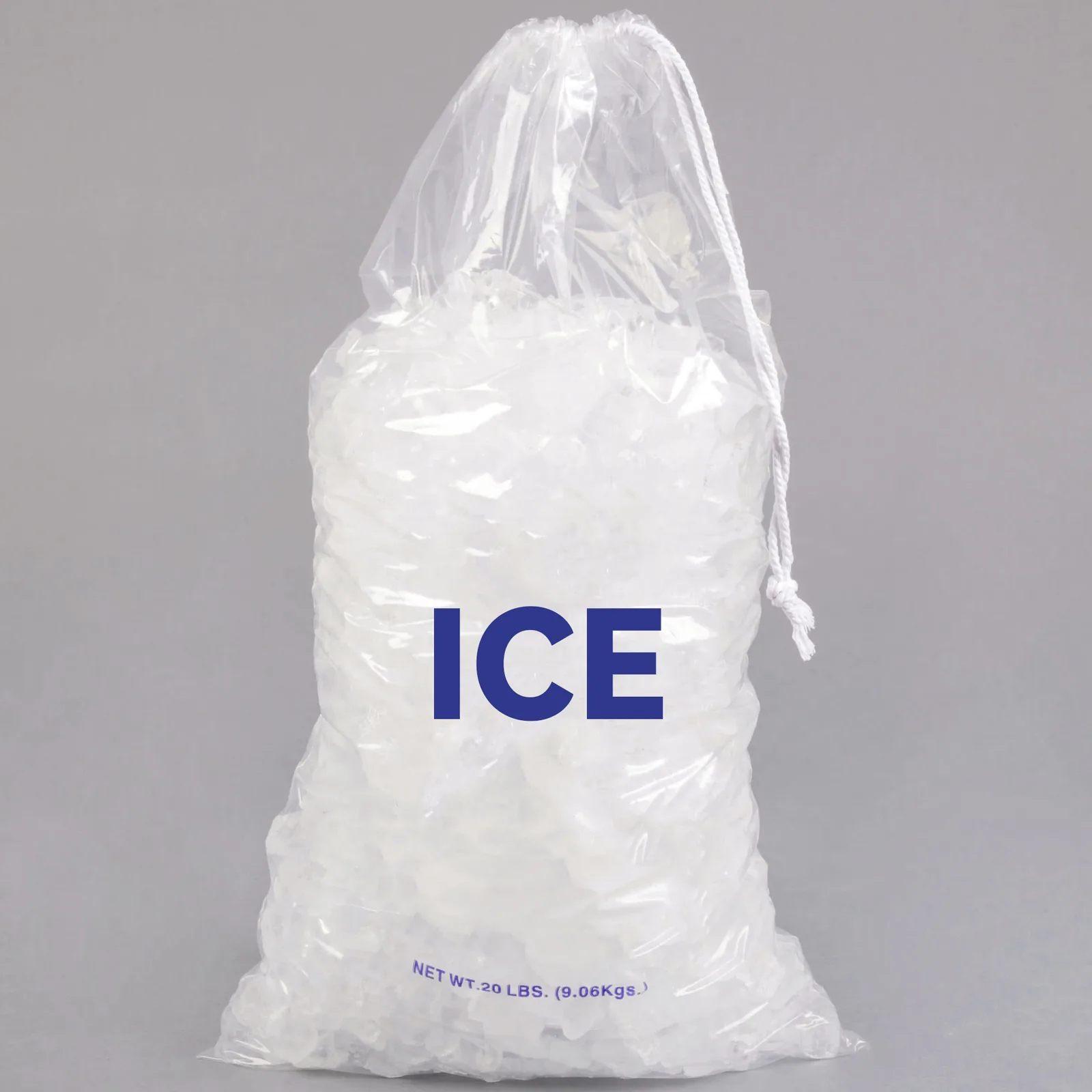 Ice Storage DrawString Bags Freezer Plastic Ice Cube Bags