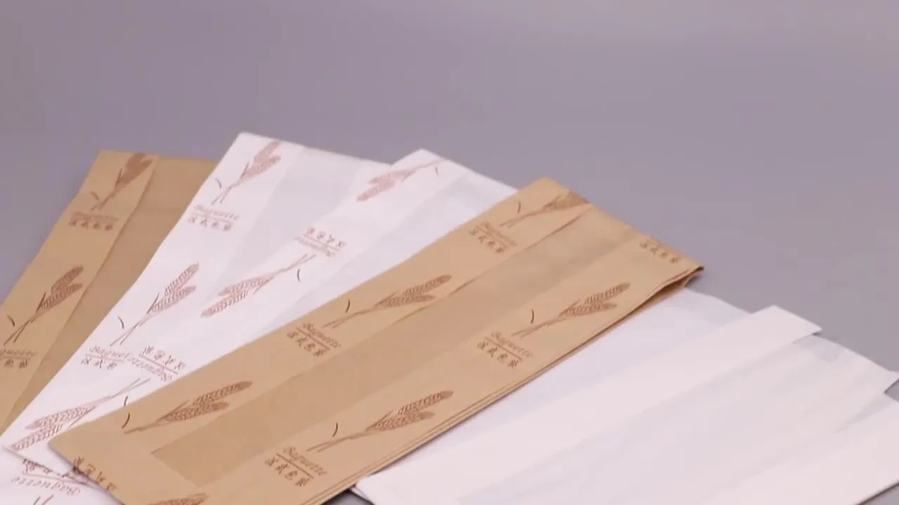 Kraft Paper Baguette Bag with Clear Film Window
