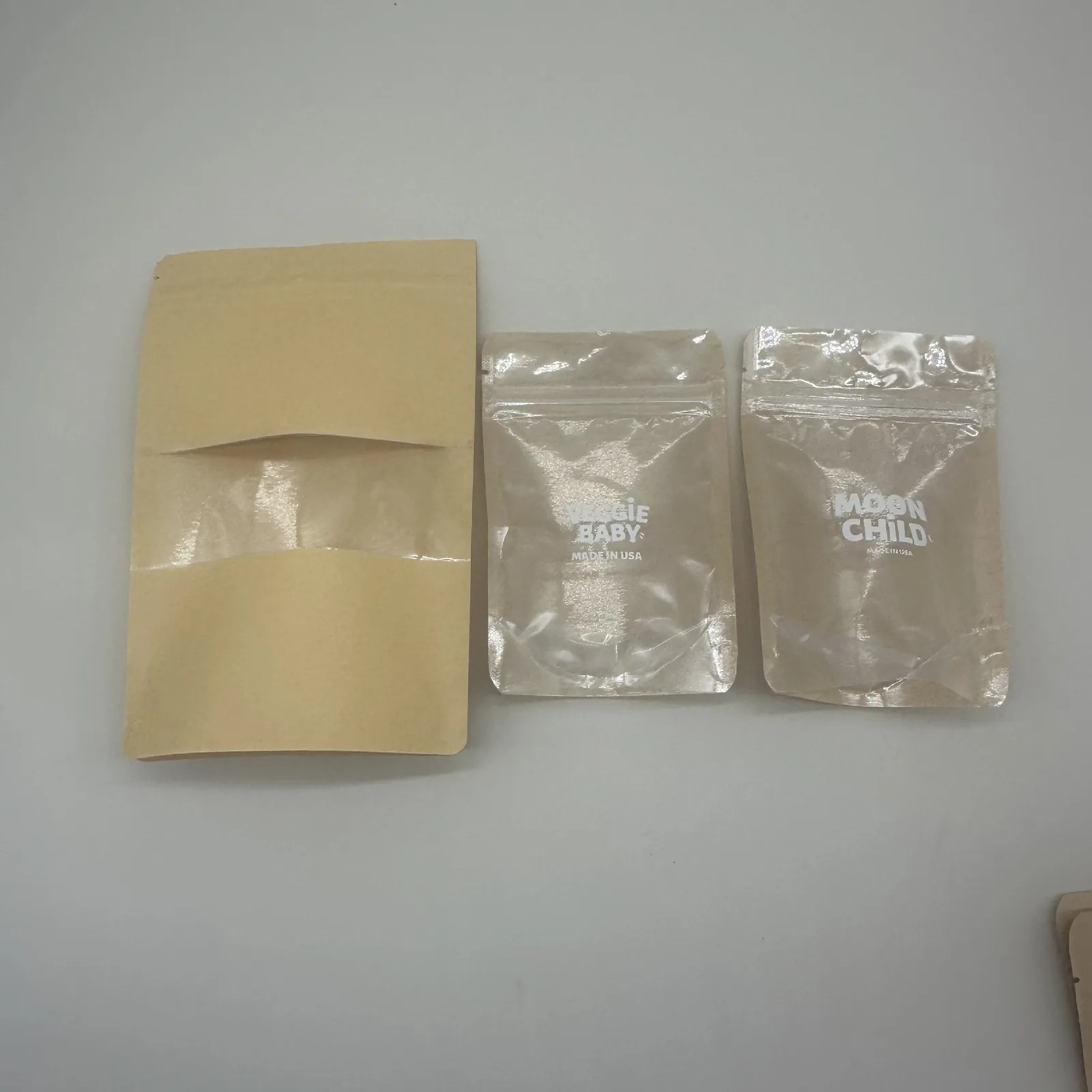 Kraft Paper Ziplock Bags Window Thickened Stand-Up Pouch Food Tea Nuts Snacks Sealed Packaging Intaglio Printing