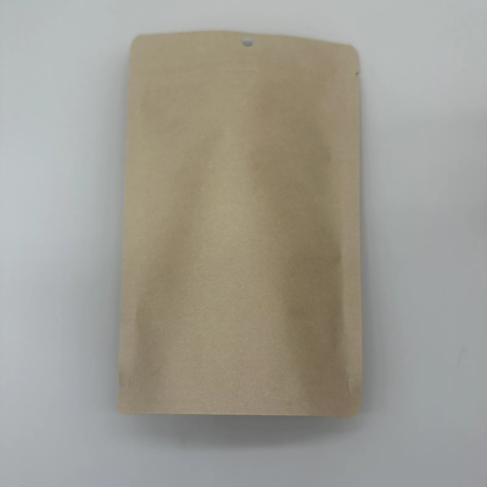 Thickened Kraft Stand-Up Zipper Pouch with Clear Window — Tea, Nuts, Snacks