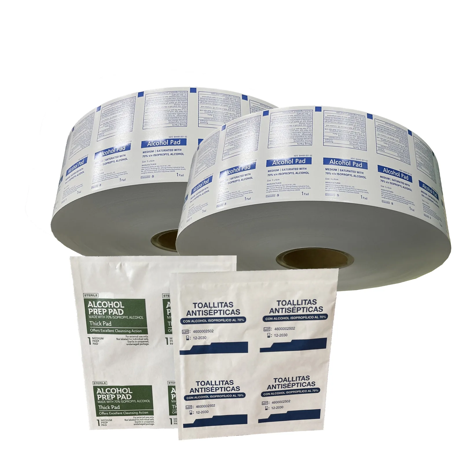 Laminated Materials and Flexo Printing Aluminum Foil Roll Sachets with