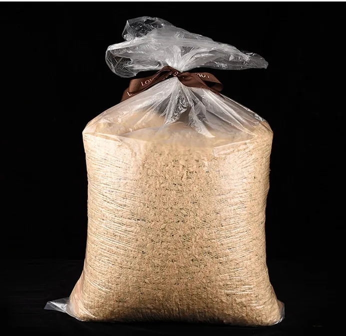 Large Clear Waterproof Dust Proof Recyclable Food Grade PE Flat Packaging Bags for Pet Food