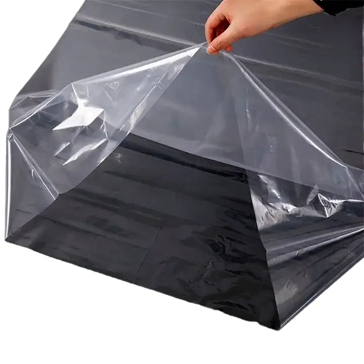 Large Clear Waterproof Dust Proof Recyclable Food Grade PE Flat Packaging Bags for Pet Food