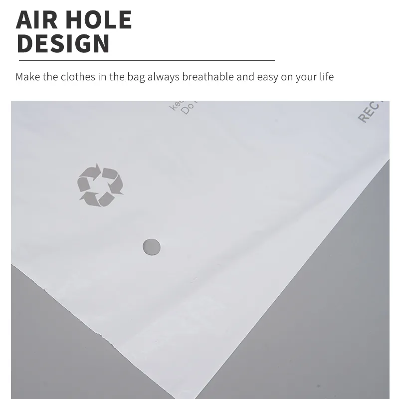 Laundry Bags Hospitality 14 X 24'' Hotel Laundry Bags Tear Strip Tie Closure White Plastic Bag
