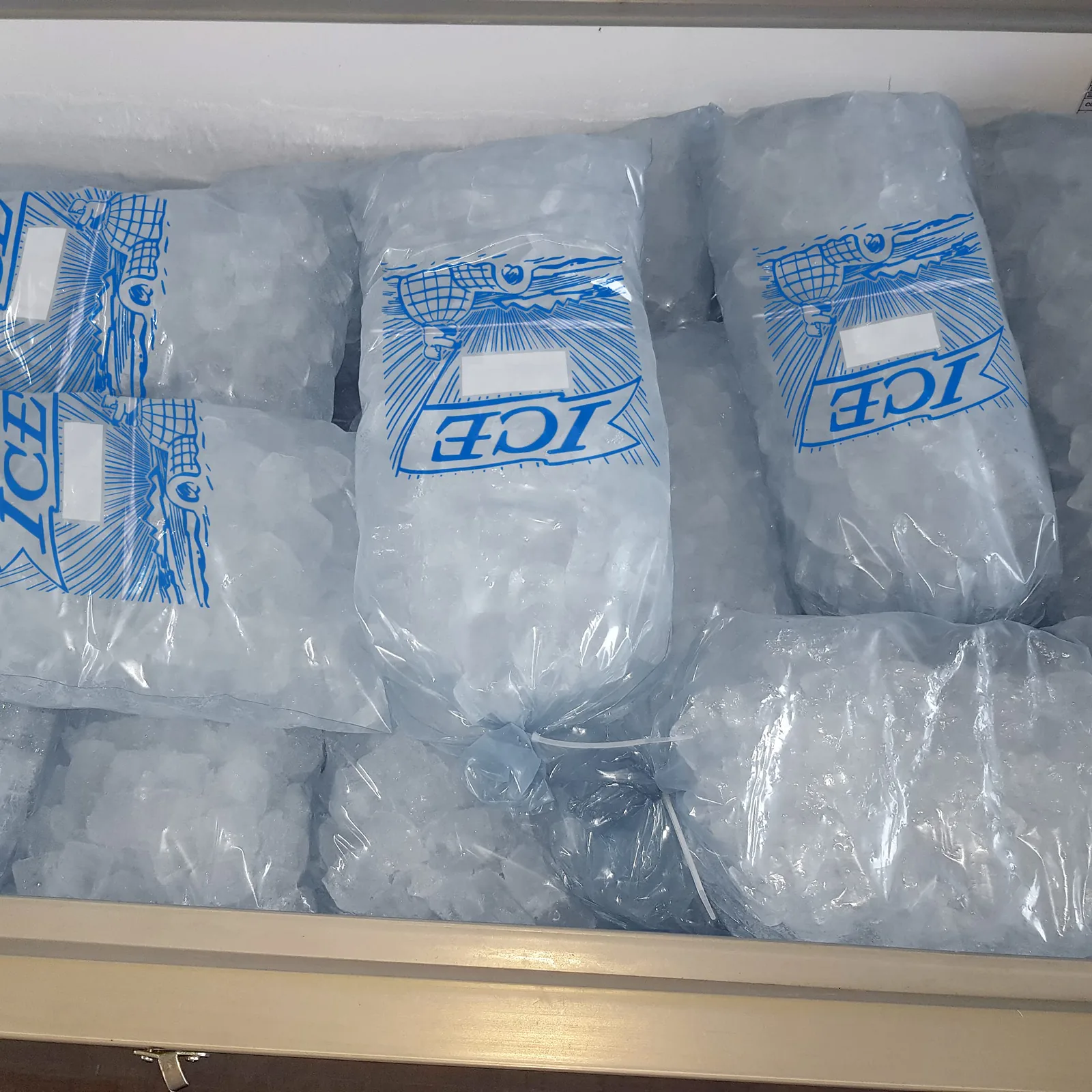 LDPE Drawstring Ice Bag — 8 lb, 10 lb and 20 lb Formats