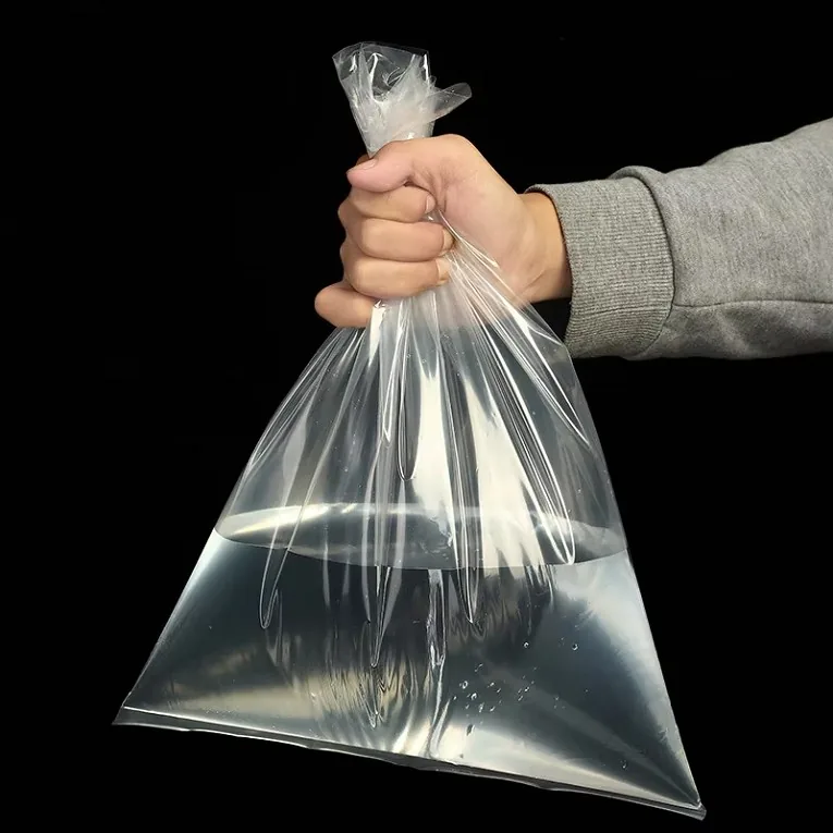 Clear LDPE Flat Open-End Poly Bag for Food and Dry Goods