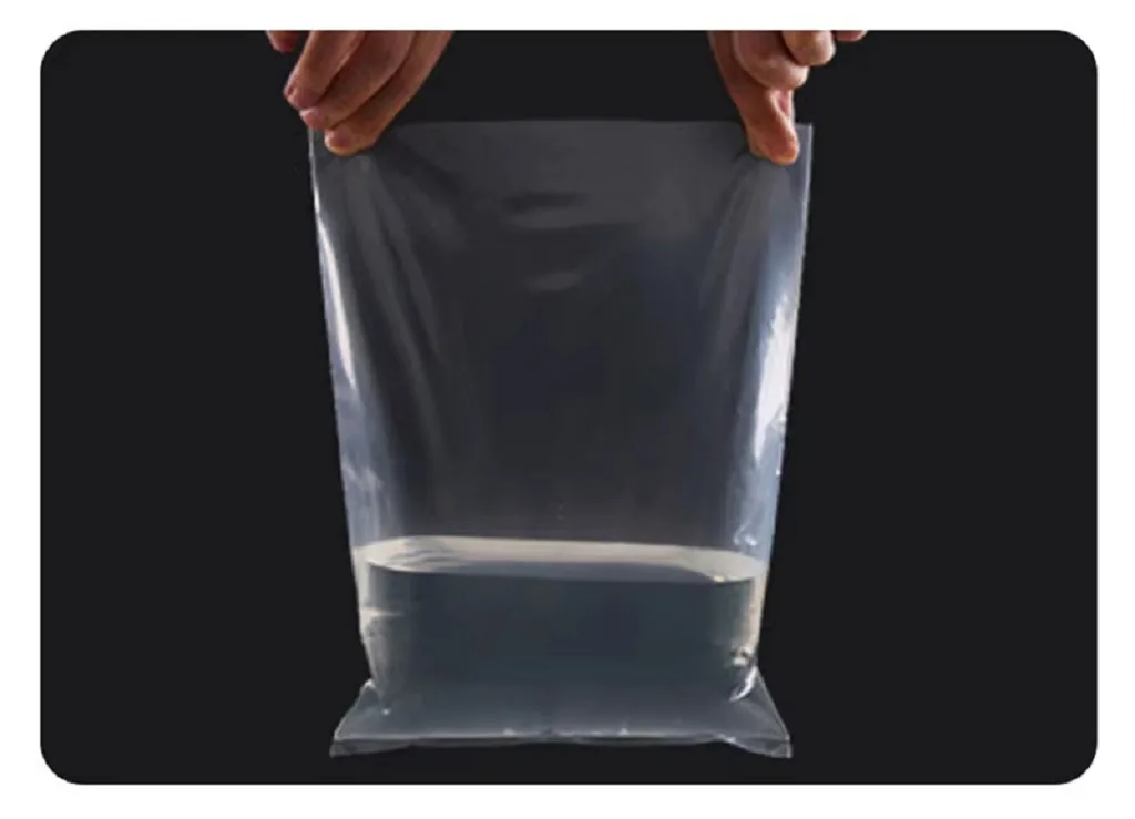 Clear LDPE Flat Open-End Poly Bag for Food and Dry Goods