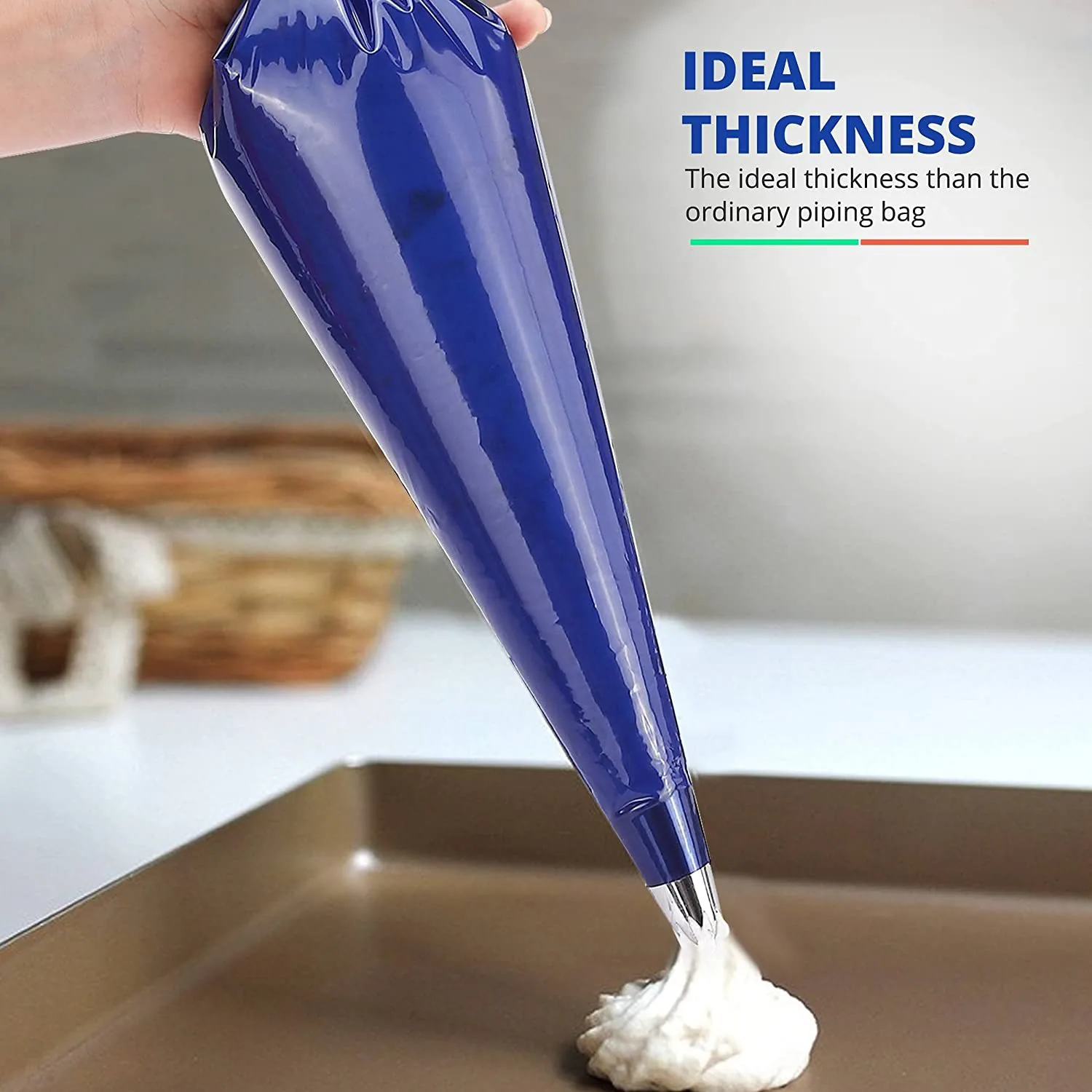 Ldpe Large Disposable Piping Pastry Bags 21-inch Thick Icing Pastry Bags For Cake And Dessert Decorations Pastry Bag