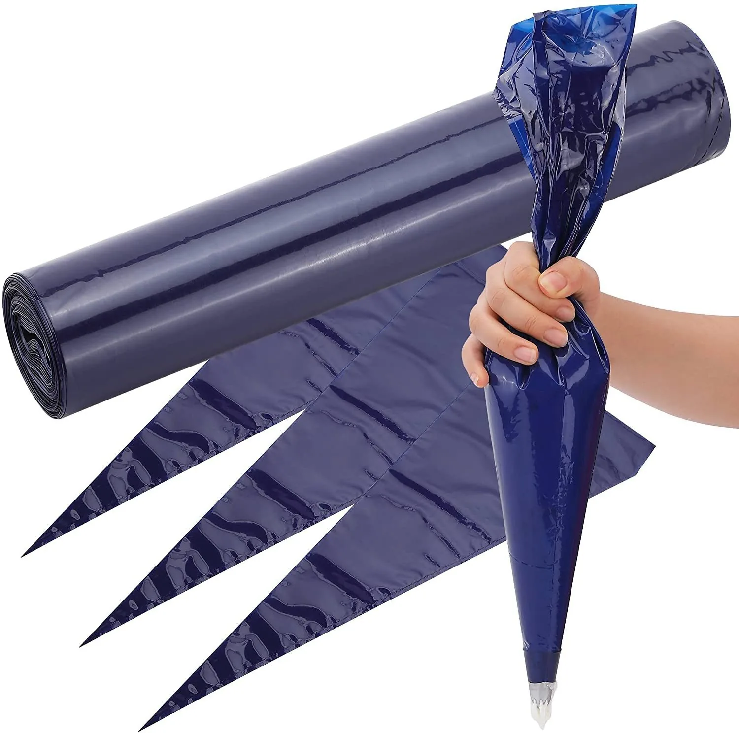 LDPE Large Disposable Piping Bag — 21-inch, Roll Format, Multiple Colours