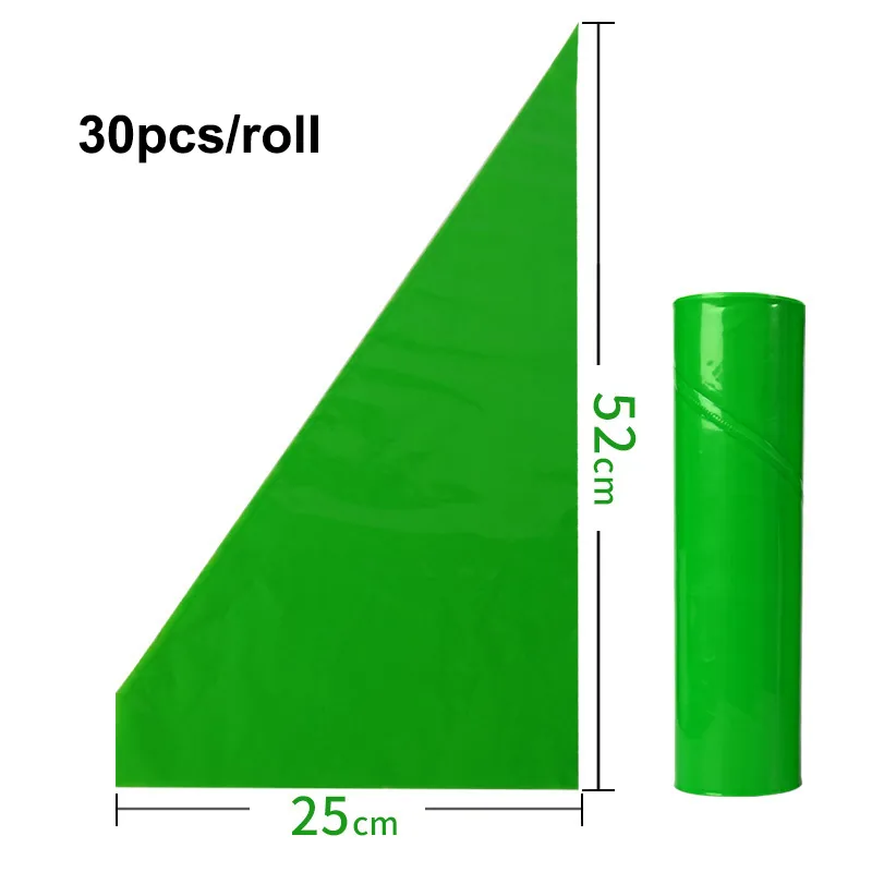 LDPE Pastry Piping Bags on Roll — 30 pcs / Roll, Burst-Proof