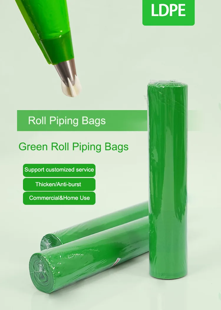 LDPE Pastry Piping Bags on Roll — 30 pcs / Roll, Burst-Proof