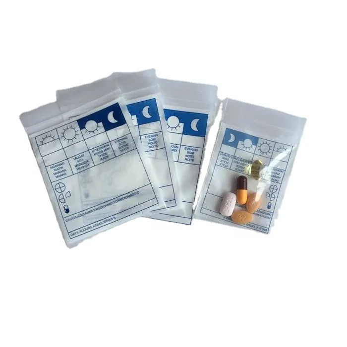 Ldpe Printed Pill Medicine Bag Dispensing Envelope Packaging Drug Tablet Dispensing Bags
