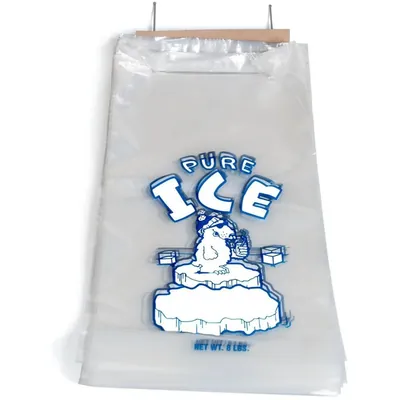 Custom-Printed LDPE Wicket Ice Bags — Square Bottom, Food Grade