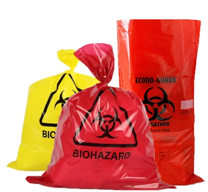 Leak Proof Autoclavable Biohazard Bag