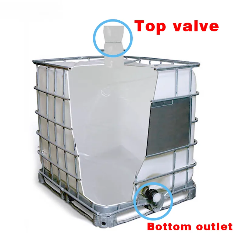Liquid Aseptic Packaging Bag IBC Flexitank Container with Liner Bag for Wine Mineral Water and Milk 1000L