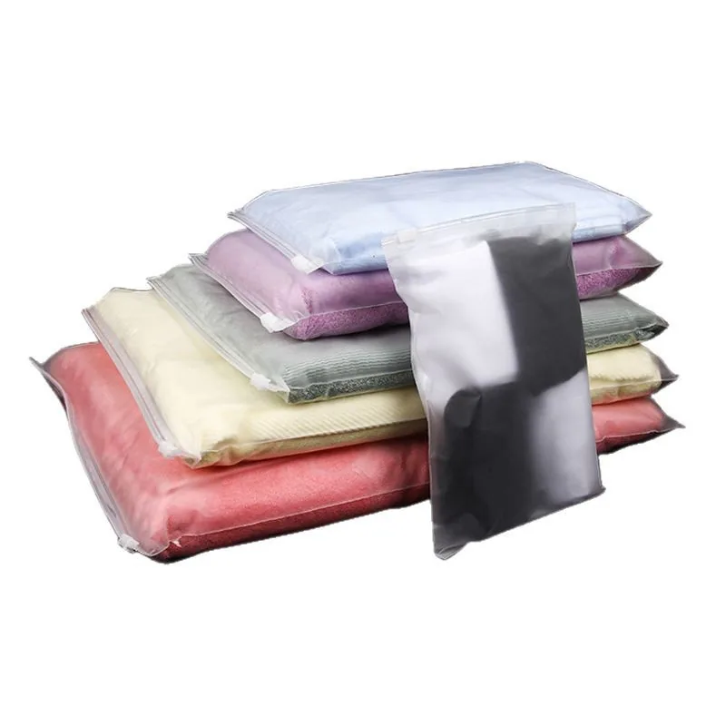 LT Biodegradable Printed Packaging Tshirt Clothes Bag Plastic Packaging Slider Ziplock Custom Frosted Pe Zipper Bag for Clothing