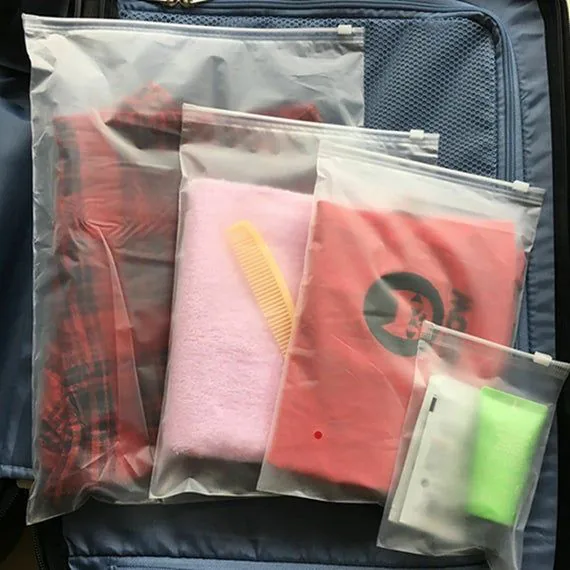 LT Biodegradable Printed Packaging Tshirt Clothes Bag Plastic Packaging Slider Ziplock Custom Frosted Pe Zipper Bag for Clothing