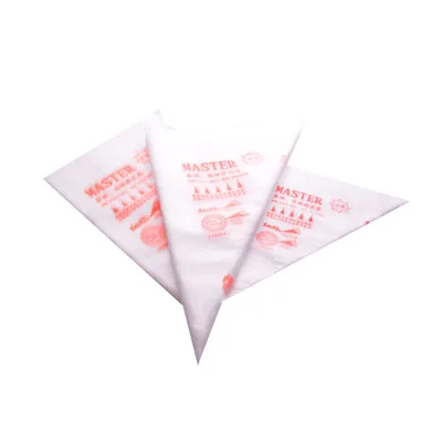 Master Piping Bags 100Pcs Disposable Food Grade Plastic Cake Decorating Tools Triangle Shape