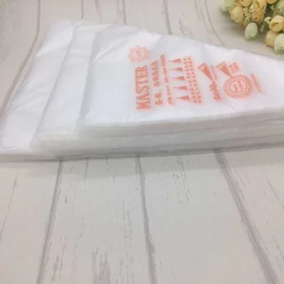 Master Piping Bags 100Pcs Disposable Food Grade Plastic Cake Decorating Tools Triangle Shape