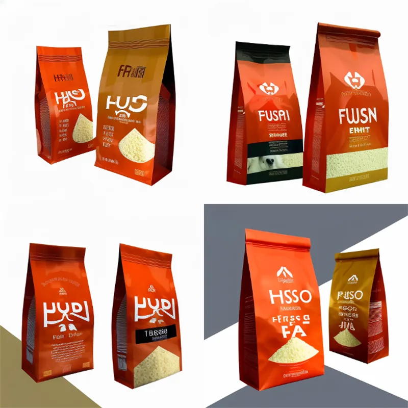 Matte Black Flat Bottom Pouch for Coffee, Flour and Cassava
