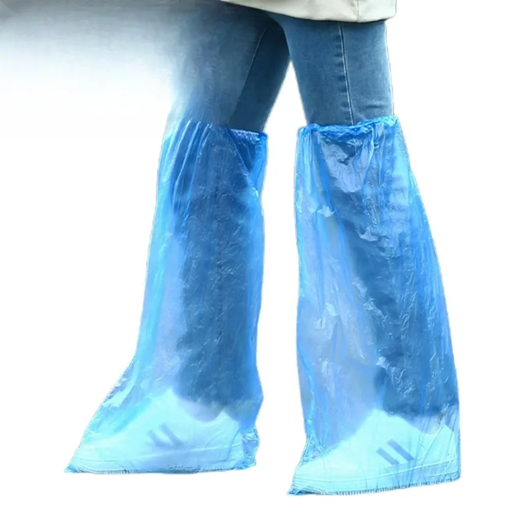 Medical Disposable Plastic PE CPE Long Sleeve Thumb Hole Isolation Gown Apron Waterproof Robe