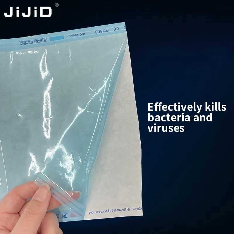 Medical Grade Disposable Self-Sealing Sterilization Bag Plastic Instruments Dental Pouches for Self-sterilization