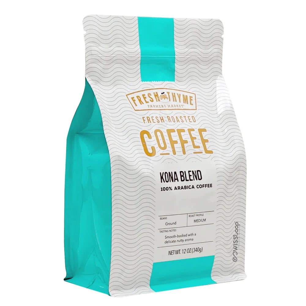 Heavyweight Metallic Flat Bottom Coffee Pouch with Valve — 0.3–1 mm