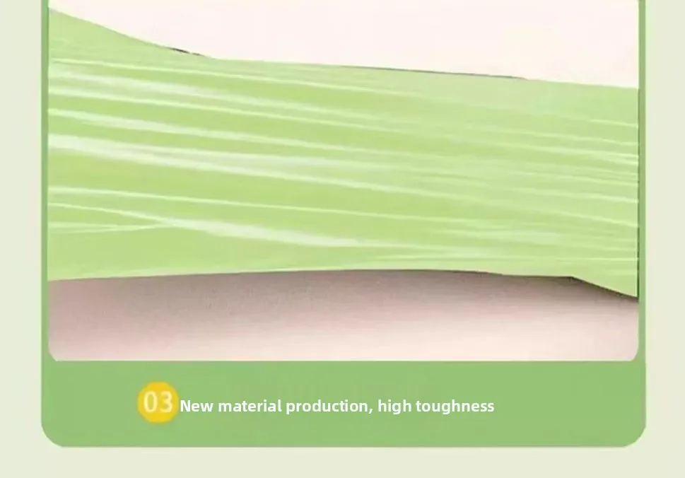 Mugwort-scented Odor-Resistant LDPE Classic Trash Bags Thickened Portable Drawstring Design Durable Large-Roll Tear-Resistant